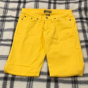 Women’s Yellow Straight Leg Pants